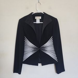 Joseph Ribkoff Couture Womens Suit Jacket with Threaded Design size 8